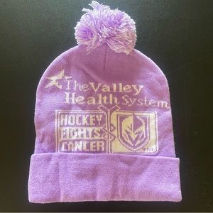 NHL Golden Knights beanie “ hockey fights cancer“